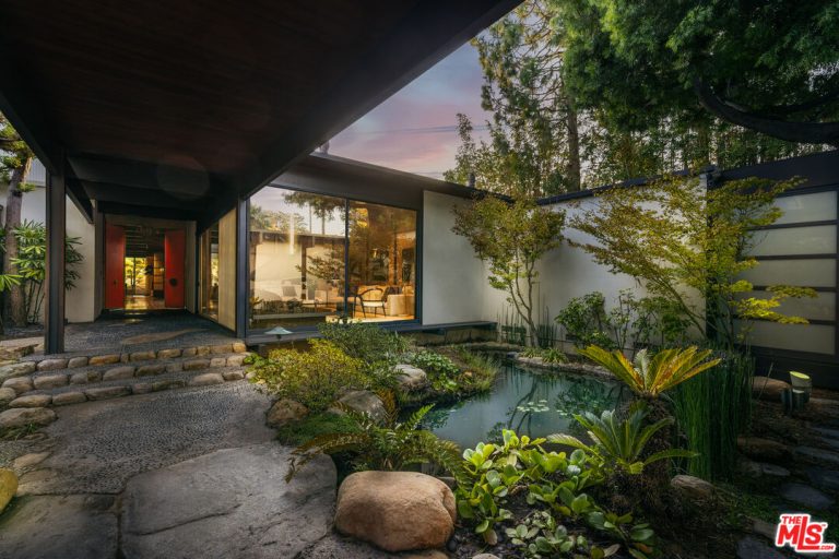 MidCentury Beverly Hills Home With Koi Pond for Sale Century City News
